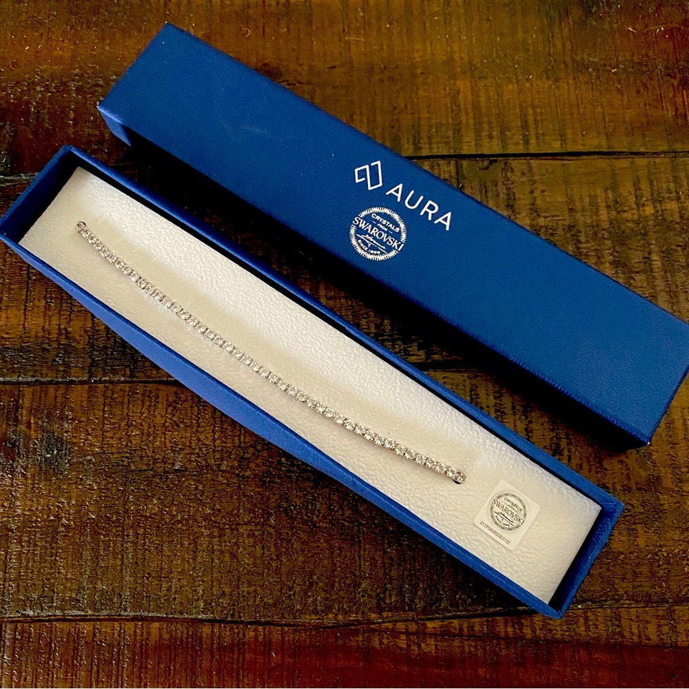 Aura Swarovski crystal tennis bracelet